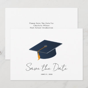 Simple Typographic Graduate Announcement