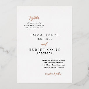 Simple Typographic Modern Elegant Wedding