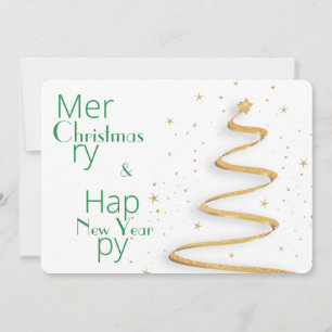 Simple Typography Christmas Holiday Greeting