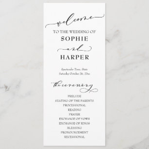 Simple Typography, Elegant Black & White Program