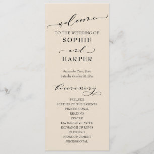 Simple Typography, Elegant Cream Program