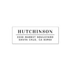 Simple Typography Family Name Return Address