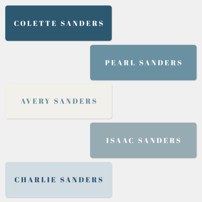 Simple Typography Kids Name Waterproof (Group)