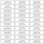 Simple Typography Wedding Guest Names Address<br><div class="desc">Composed of simple and contrasting sized sans serif typography. These elements are simple,  no-nonsense,  and modern. This has 30 stickers. 
 
 This is designed by White Paper Birch Co. exclusive for Zazzle.
 
 Available here:
 http://www.zazzle.com/store/whitepaperbirch</div>