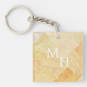 Simple Understated Marble Key Ring