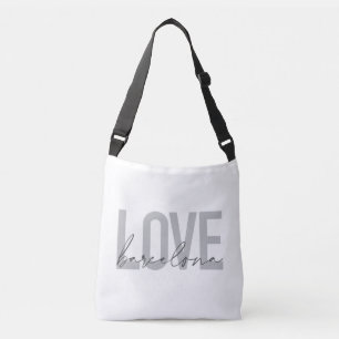 Simple, urban, modern, cool design Love Barcelona Crossbody Bag