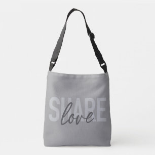 Simple, urban, trendy, modern type Share Love Crossbody Bag