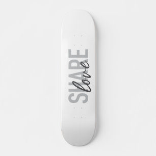 Simple, urban, trendy, modern type Share Love Skateboard