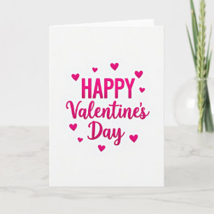 Simple Valentines Hearts Card