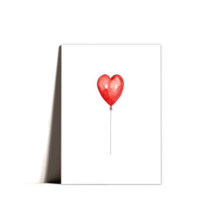 Simple Valentines Personalised Initials Card