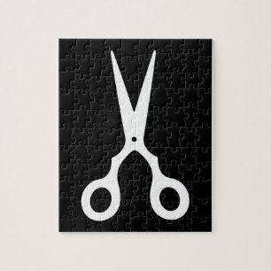 Simple Vector Scissors (Pick Your Own Colour) Jigsaw Puzzle