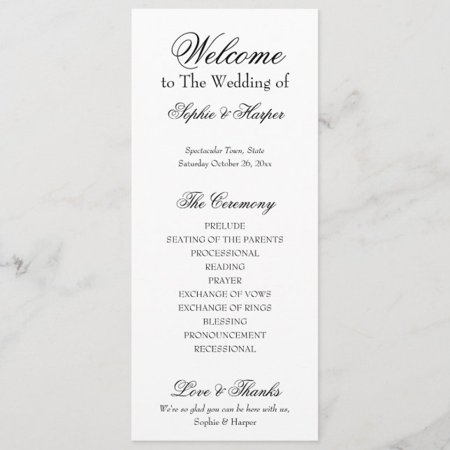 Simple, Versatile, Elegant Black & White Program (Front)