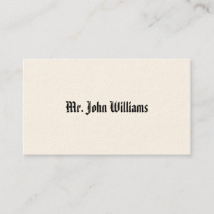 Simple Victorian Calling Cards