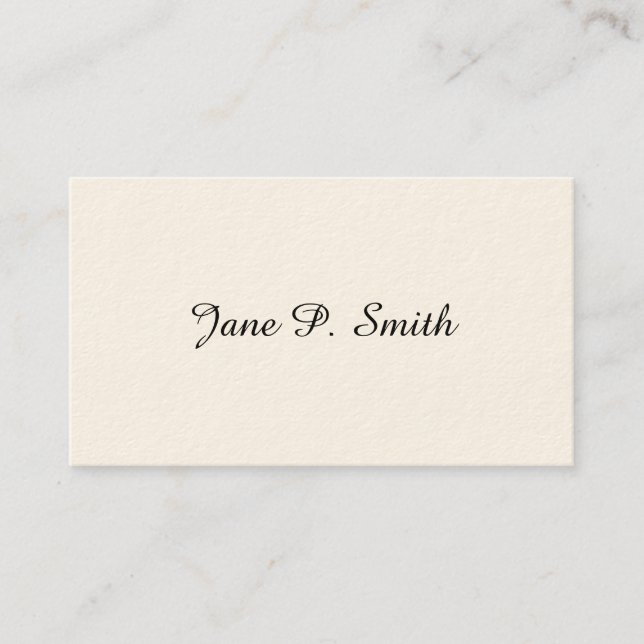 Simple Victorian Calling Cards (Front)