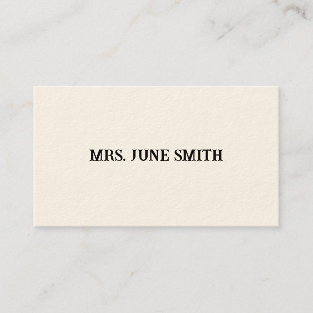 Simple Victorian Calling Cards (Front)