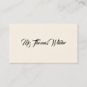 Simple Victorian Calling Cards