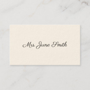 Simple Victorian Calling Cards