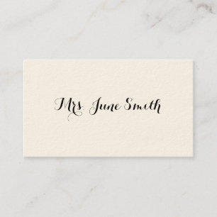 Simple Victorian Calling Cards