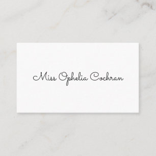 Simple Victorian Calling Cards