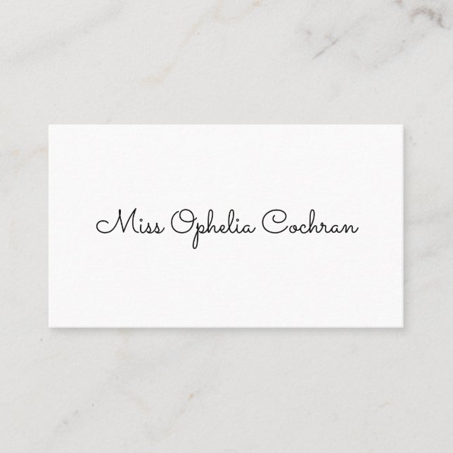 Simple Victorian Calling Cards (Front)