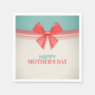 Simple Vintage Happy Mother's Day   Napkin