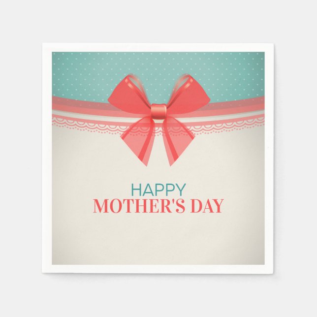 Simple Vintage Happy Mother's Day | Napkin (Front)