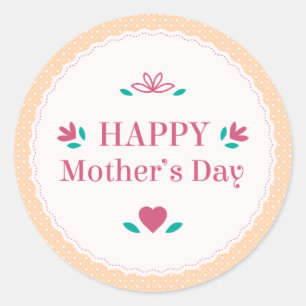 Simple Vintage Happy Mother's Day Sticker