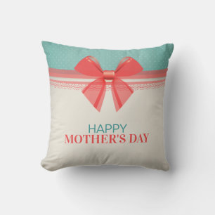 Simple Vintage Happy Mother's Day   Throw Pillow