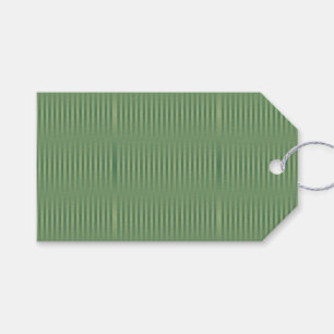 Simple Vintage Olive Sage Green Gradient Striped Gift Tags