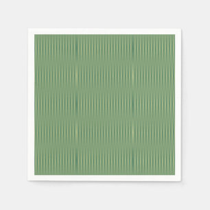 Simple Vintage Olive Sage Green Gradient Striped Napkin
