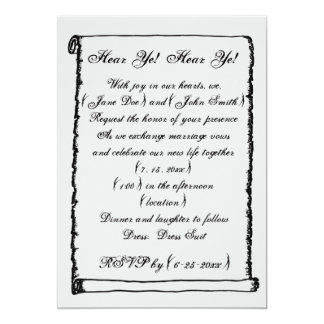 Hear Ye Hear Ye Birthday Invitation Wording 10
