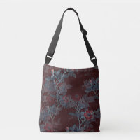 Simple Vintage Victorian Red Floral Design |