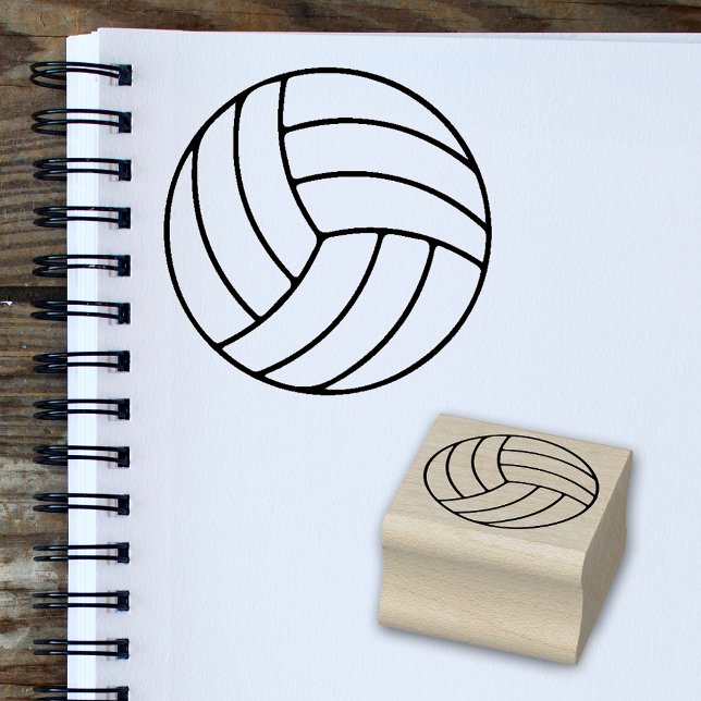  Simple Volleyball Mini Stamp for Sports Fans (🏐 Add a sporty touch to your crafts! 🎨)