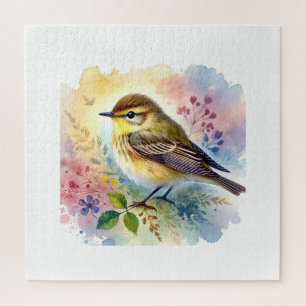 Simple warbler 040924AREF138 - Watercolor Jigsaw Puzzle