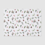 Simple Warm Red Winter Watercolor Christmas Tissue Paper<br><div class="desc">Looking for a modern and simple tissue paper that will make your holiday wrapping gorgeously unique? Our Simple Warm Red Winter Watercolor Christmas Tissue Paper is decorated with hand painted winter pine and festive red berry botanical greenery watercolor designs. Making it perfect for wrapping jewellery, small gifts, party favours and...</div>