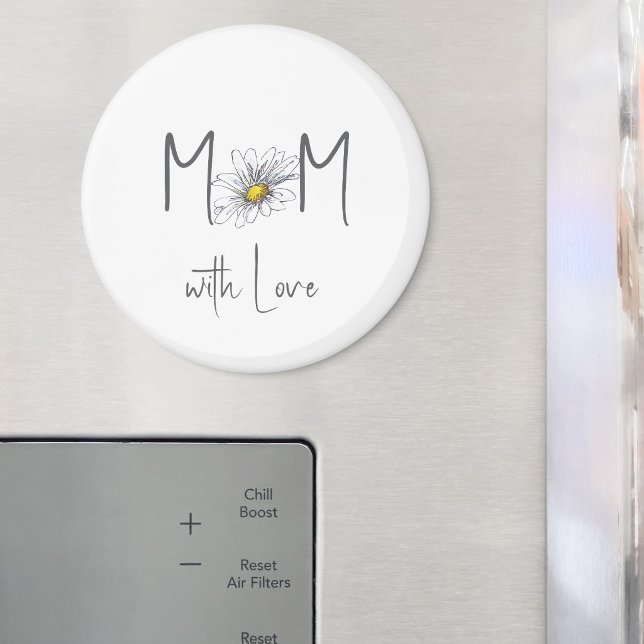 Simple Watercolor Daisy Mother's Day Keepsake  Magnet (Creator Uploaded)