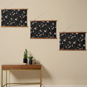 Simple watercolor flowers 1 hanging tapestry