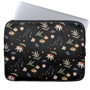 Simple watercolor flowers 1 laptop sleeve