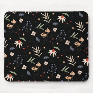 Simple watercolor flowers 1 mouse pad