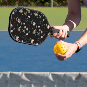 Simple watercolor flowers 1 pickleball paddle