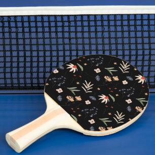 Simple watercolor flowers 1 ping pong paddle