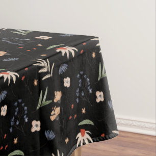 Simple watercolor flowers 1 tablecloth