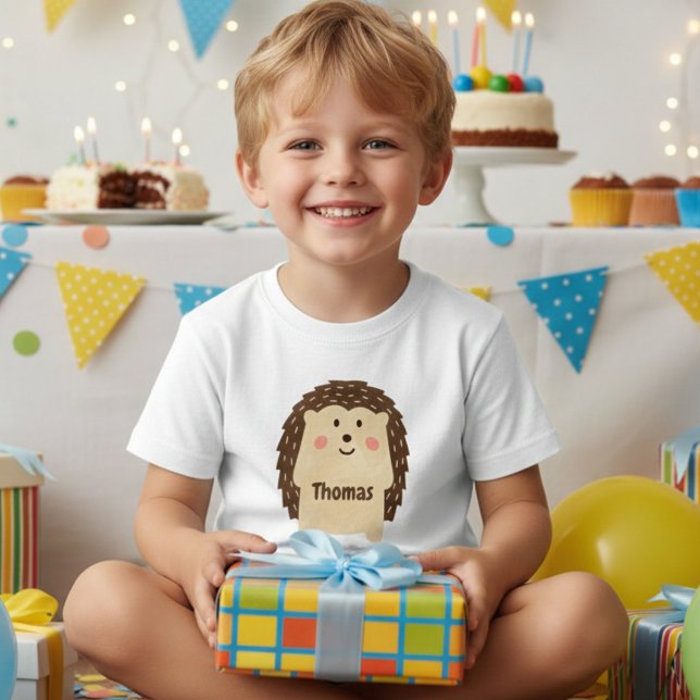 Simple watercolor Hedgehog Custom Toddler T-Shirt (Creator Uploaded)