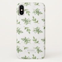 Simple Watercolor Leaves Pattern Personalised