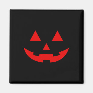 Simple Watermelon Jack O Lantern Summer Halloween Magnet