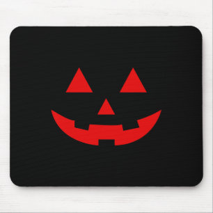 Simple Watermelon Jack O Lantern Summer Halloween Mouse Pad