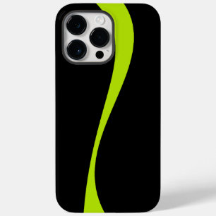 Simple Waves 2 in Lime Green and Black Case-Mate iPhone 14 Pro Max Case