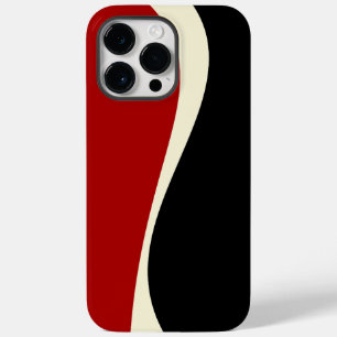 Simple Waves 2 in Red and Cream Case-Mate iPhone 14 Pro Max Case