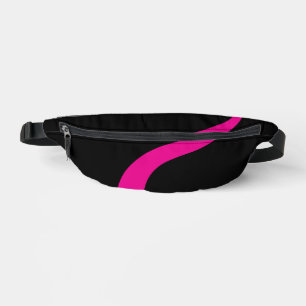 Simple Waves 3 in Magenta and Black Bum Bags