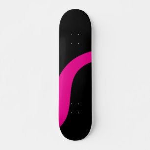 Simple Waves 3 in Magenta and Black Skateboard